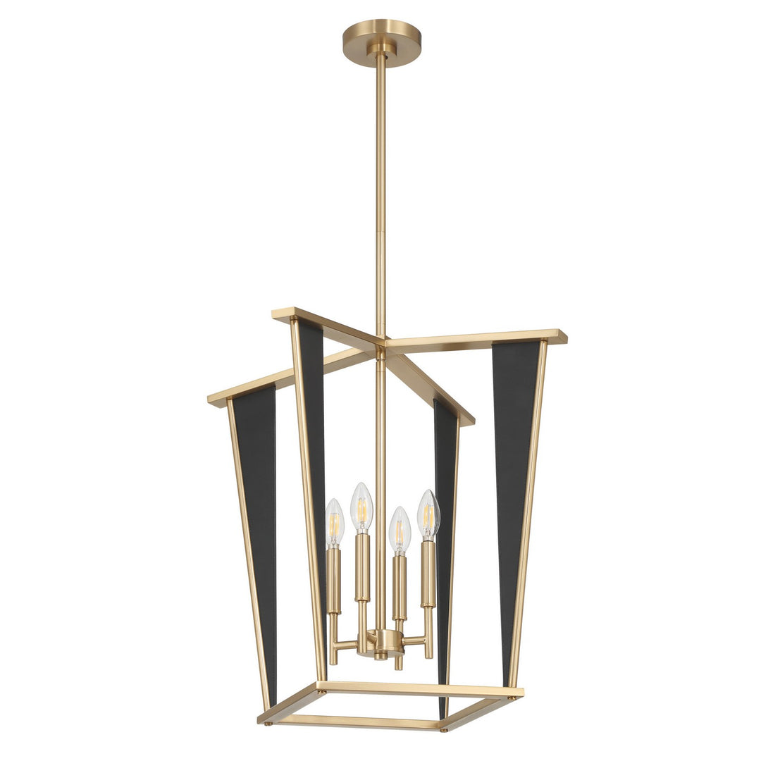 Thesis Canada - 208241A - Four Light Pendant - Julliard - Champagne Gold, Black