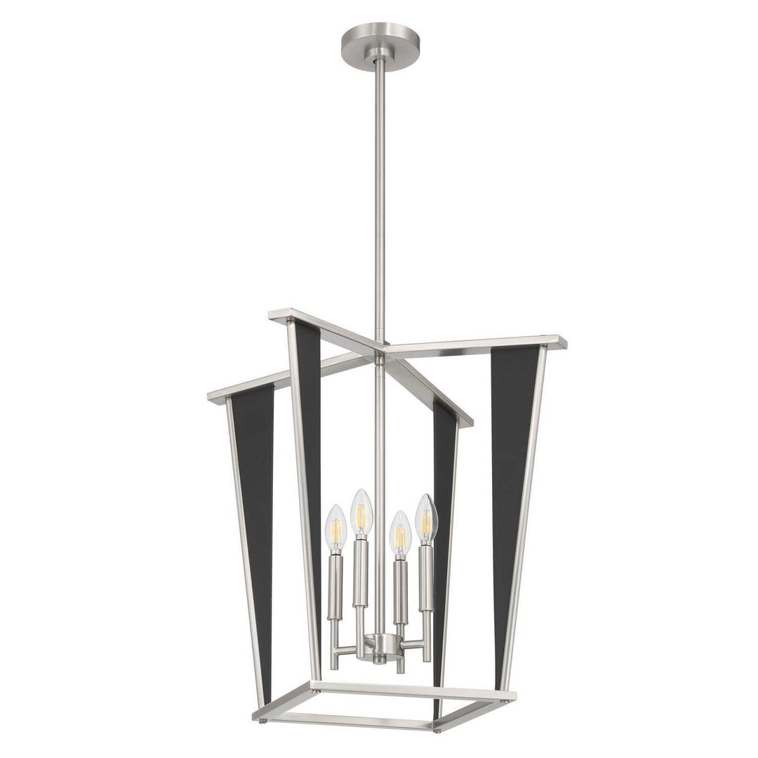 Julliard Four Light Pendant in Brushed Nickel, Black Thesis Canada