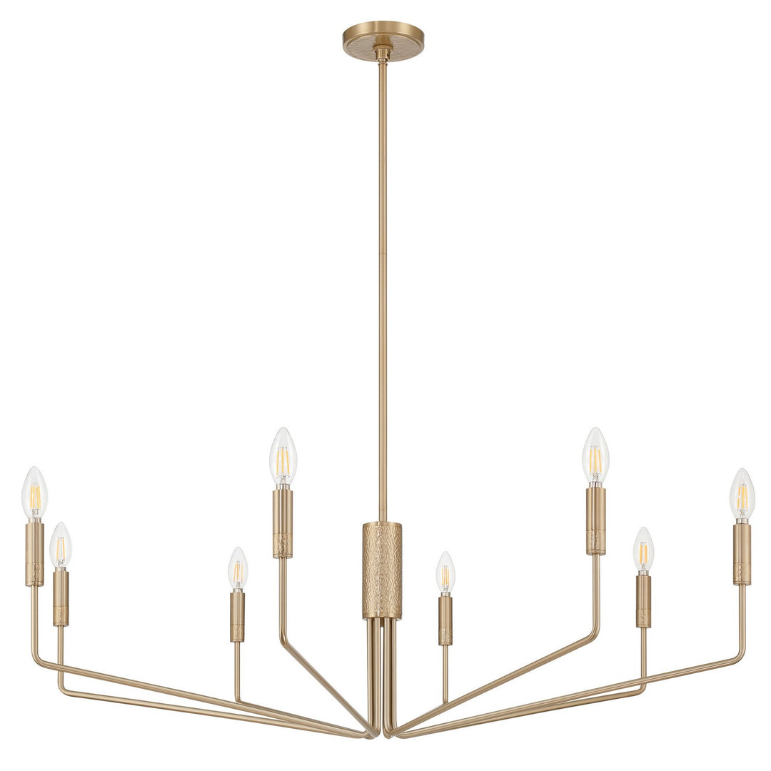 Thesis Canada - 208271A - Eight Light Chandelier - Dylan - Champagne Gold