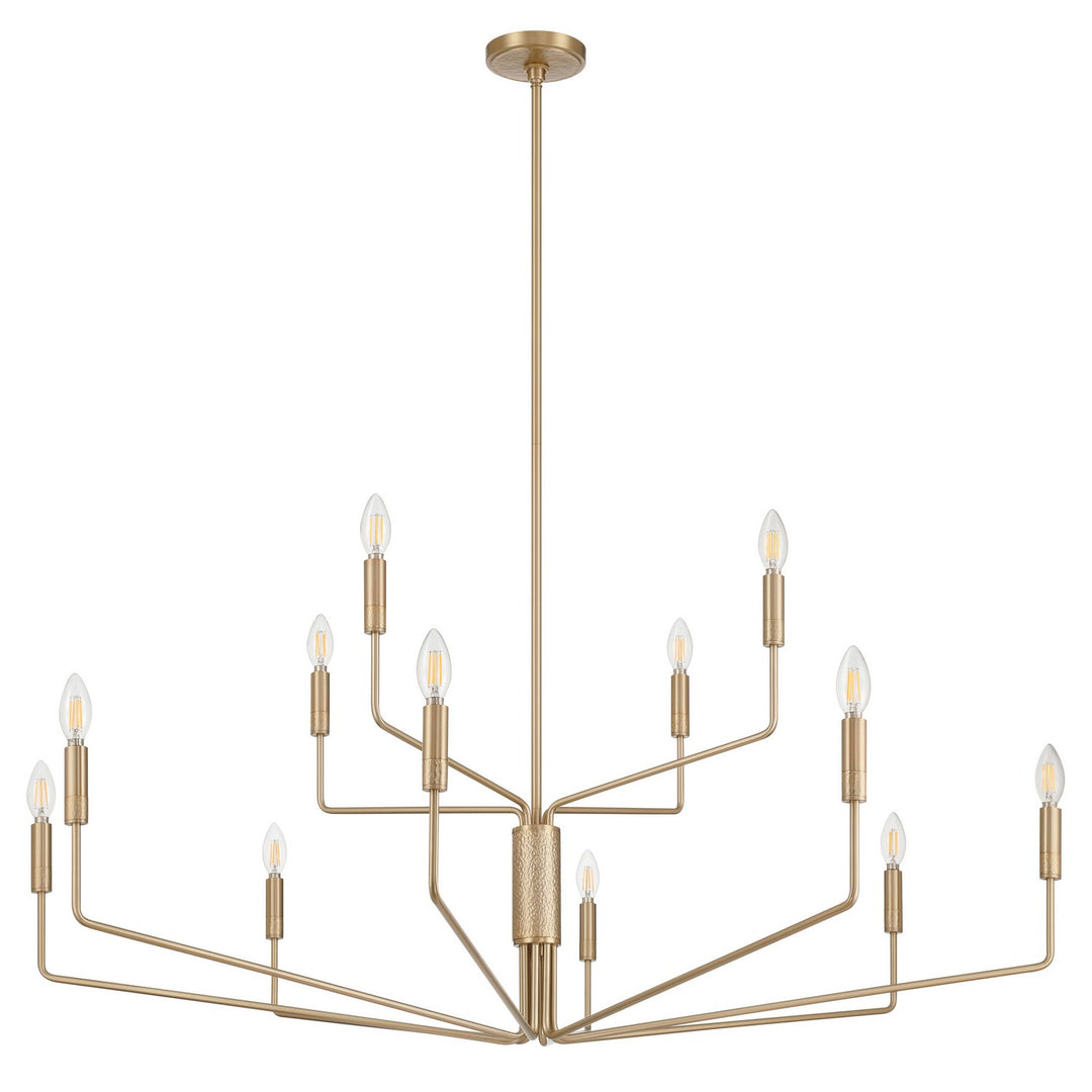 Thesis Canada - 208272A - 12 Light Chandelier - Dylan - Champagne Gold