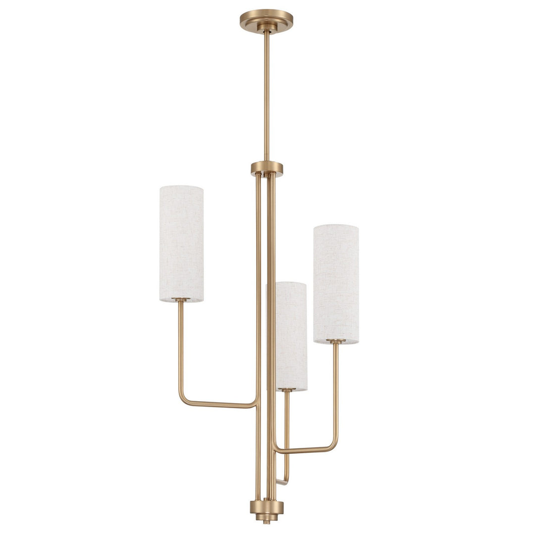 Thesis Canada - 208294A - Three Light Chandelier - Quinn - Champagne Gold