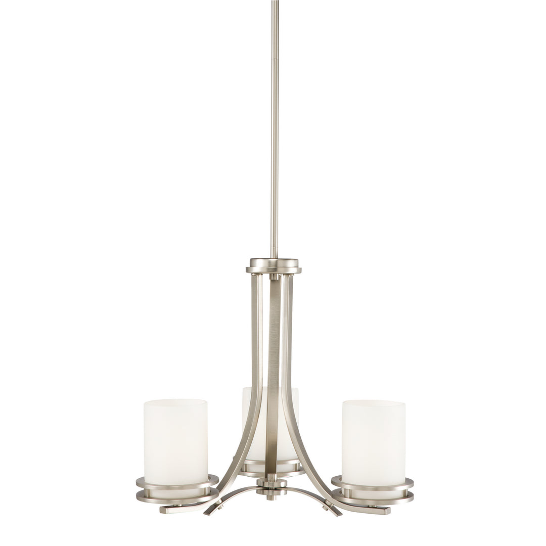 Kichler Canada - 1671NI - Three Light Chandelier - Hendrik - Brushed Nickel