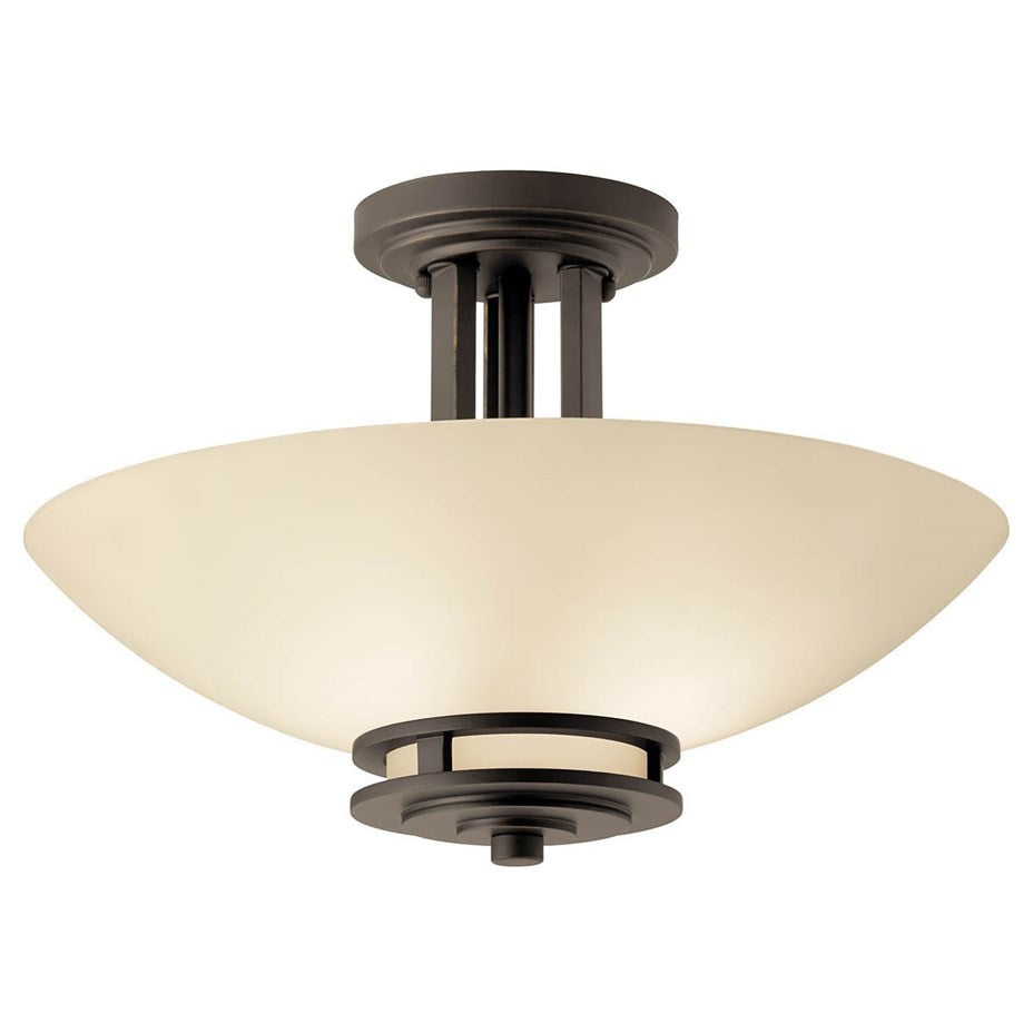 Kichler Canada - 3674OZ - Two Light Semi Flush Mount - Hendrik - Olde Bronze