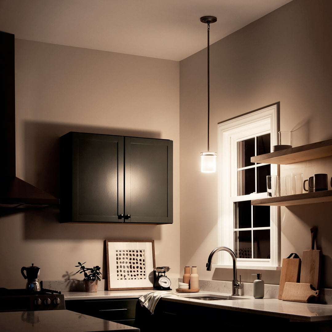 Kichler Canada - 3475NI - One Light Mini Pendant - Hendrik - Brushed Nickel