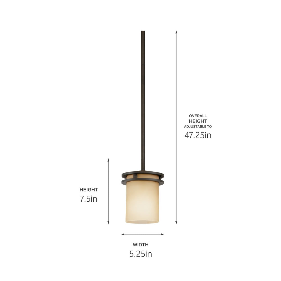 Kichler Canada - 3475OZ - One Light Mini Pendant - Hendrik - Olde Bronze