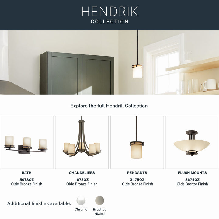 Kichler Canada - 3475OZ - One Light Mini Pendant - Hendrik - Olde Bronze