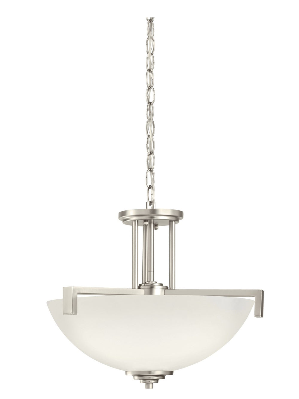 Kichler Canada - 3797NI - Three Light Pendant/Semi Flush - Eileen - Brushed Nickel