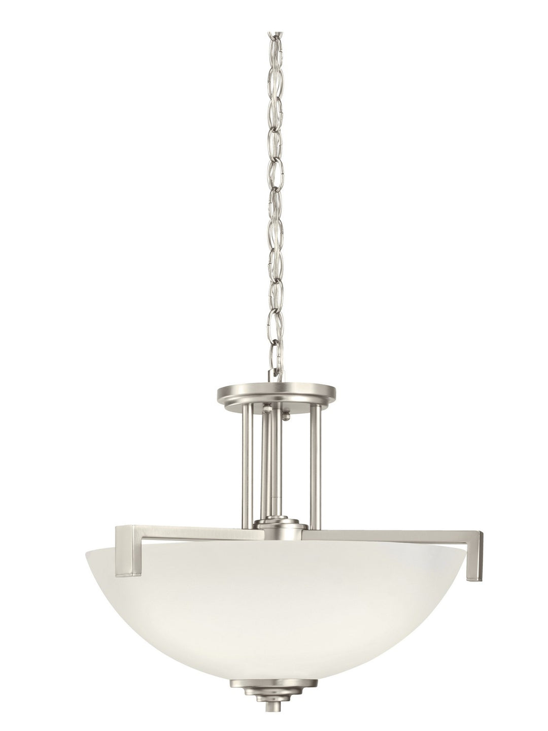 Kichler Canada - 3797NI - Three Light Pendant/Semi Flush - Eileen - Brushed Nickel