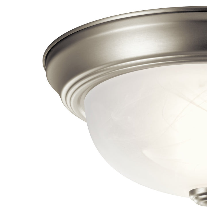 Kichler Canada - 8108NI - Two Light Flush Mount - Brushed Nickel