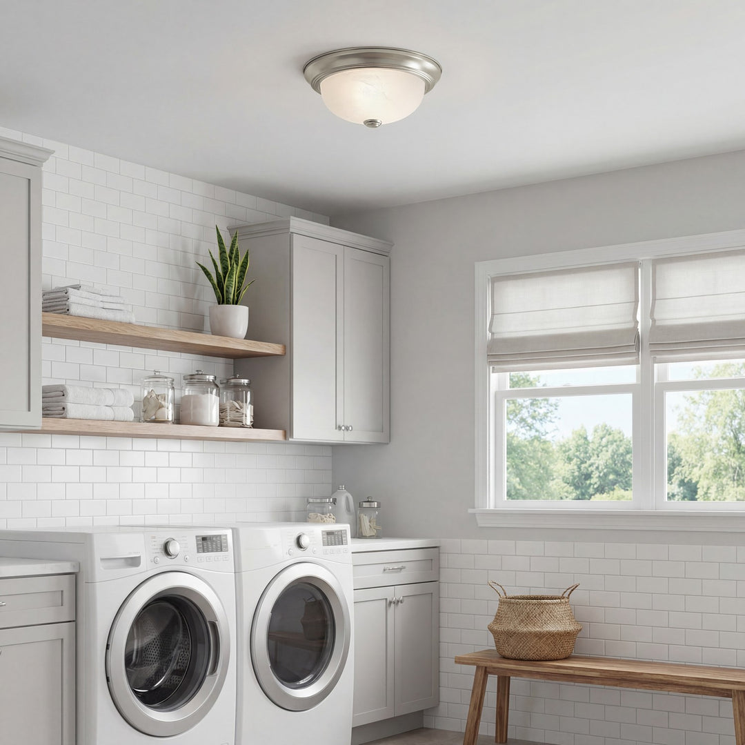 Kichler Canada - 8108NI - Two Light Flush Mount - Brushed Nickel