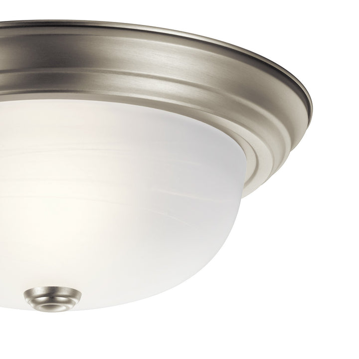 Kichler Canada - 8109NI - Two Light Flush Mount - Brushed Nickel
