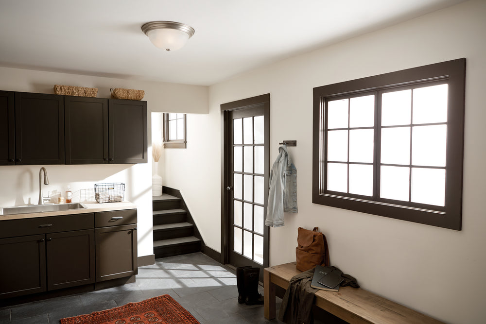 Kichler Canada - 8110NI - Three Light Flush Mount - Brushed Nickel