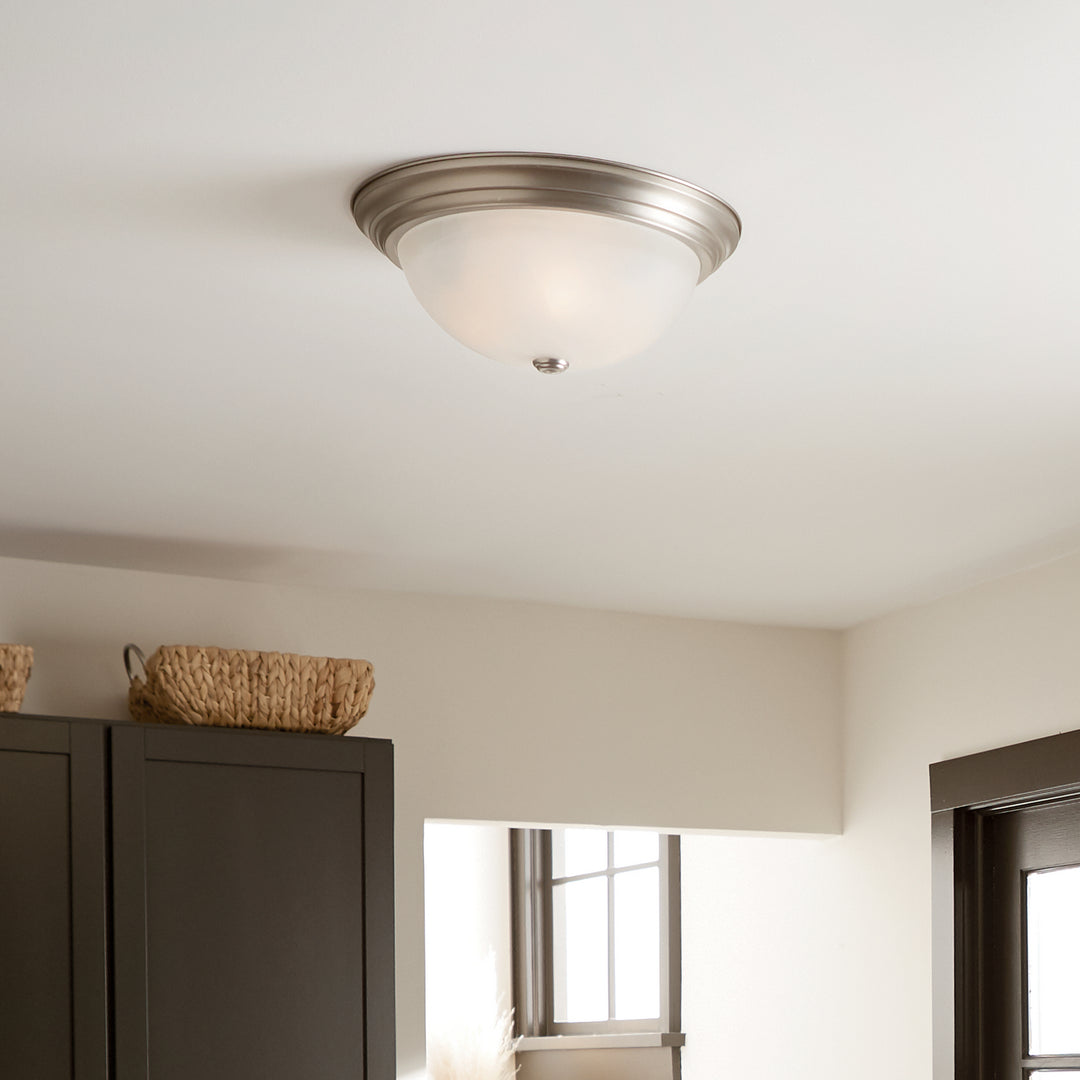 Kichler Canada - 8110NI - Three Light Flush Mount - Brushed Nickel