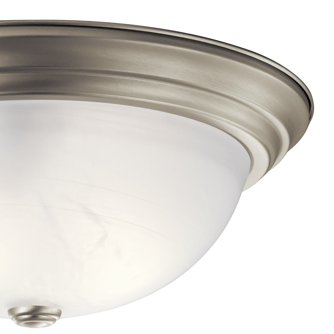 Kichler Canada - 8110NI - Three Light Flush Mount - Brushed Nickel