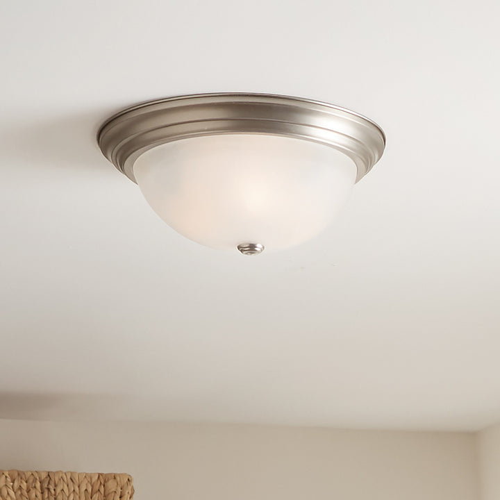 Kichler Canada - 8110NI - Three Light Flush Mount - Brushed Nickel