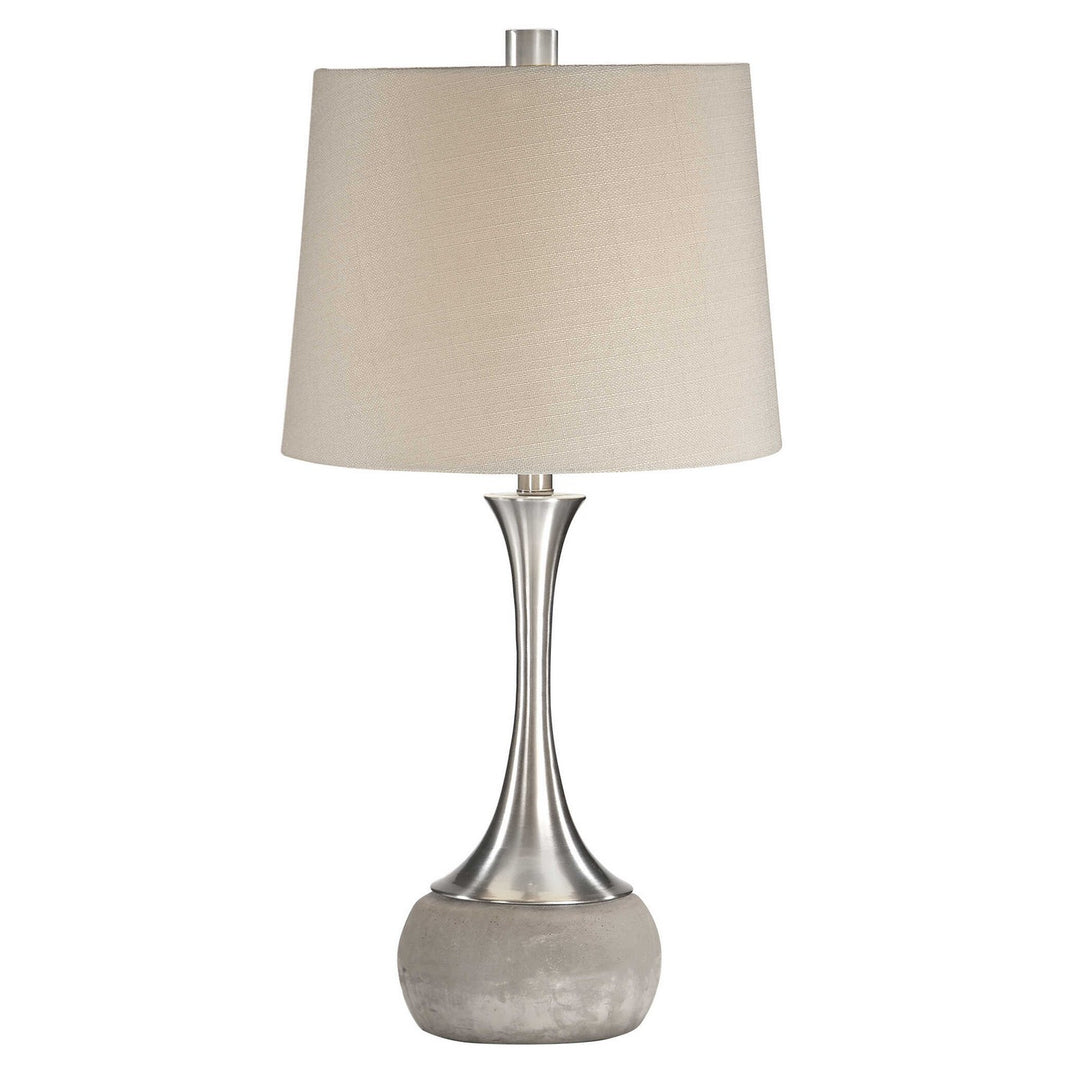 Niah One Light Table Lamp in Brushed Nickel - available from The Lighting Shoppe, trusted by Canadian homeowners