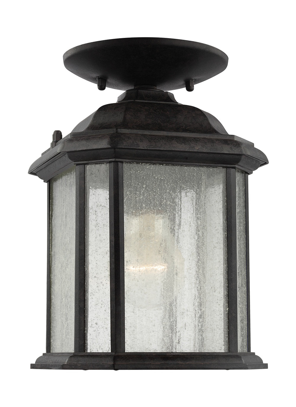 Generation Lighting Canada - 60029-746 - One Light Outdoor Semi-Flush Convertible Pendant - Kent - Oxford Bronze