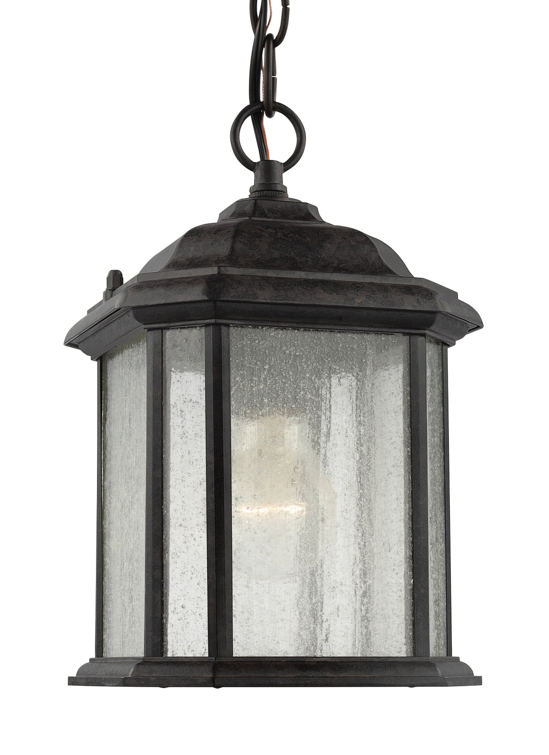Kent One Light Outdoor Semi-Flush Convertible Pendant in Oxford Bronze - available from The Lighting Shoppe, trusted by Canadian homeowners