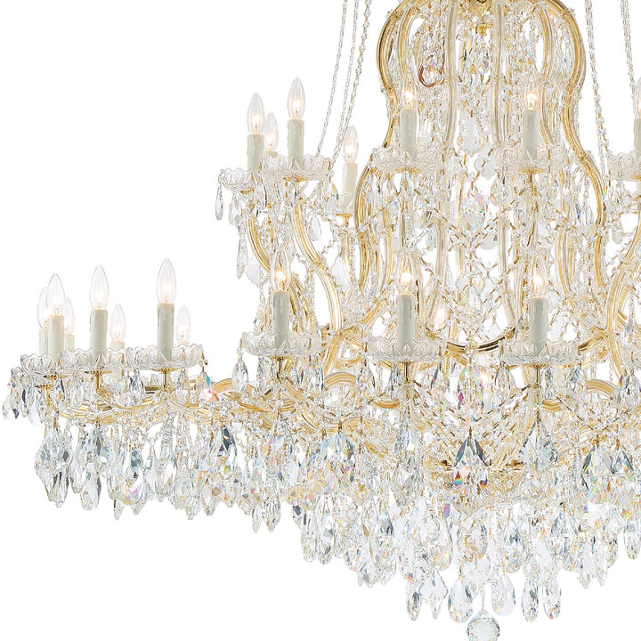 Crystorama - 4460-GD-CL-S - 37 Light Chandelier - Maria Theresa - Gold