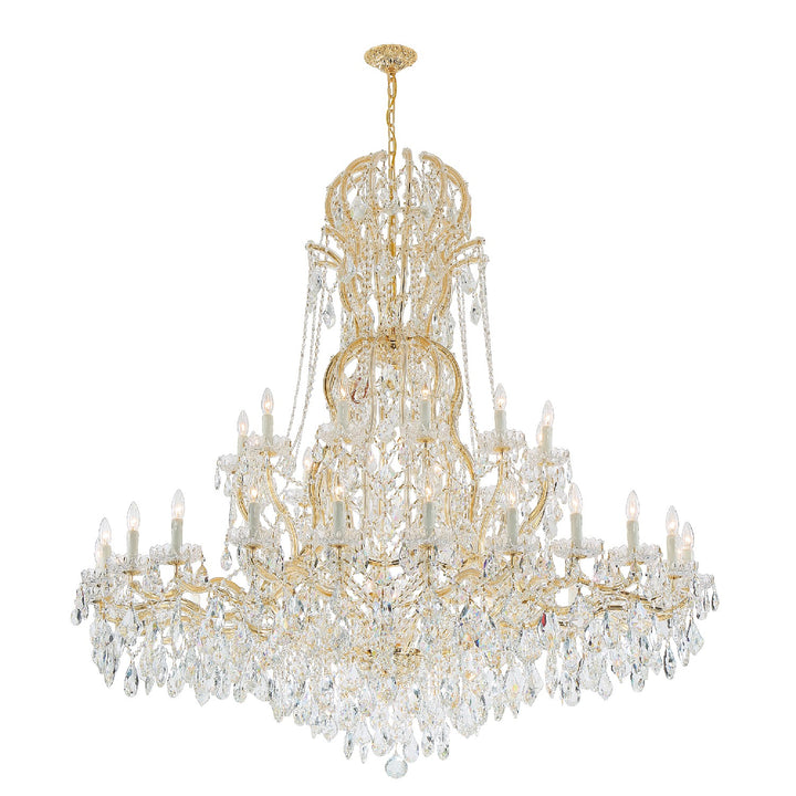 Crystorama - 4460-GD-CL-S - 37 Light Chandelier - Maria Theresa - Gold