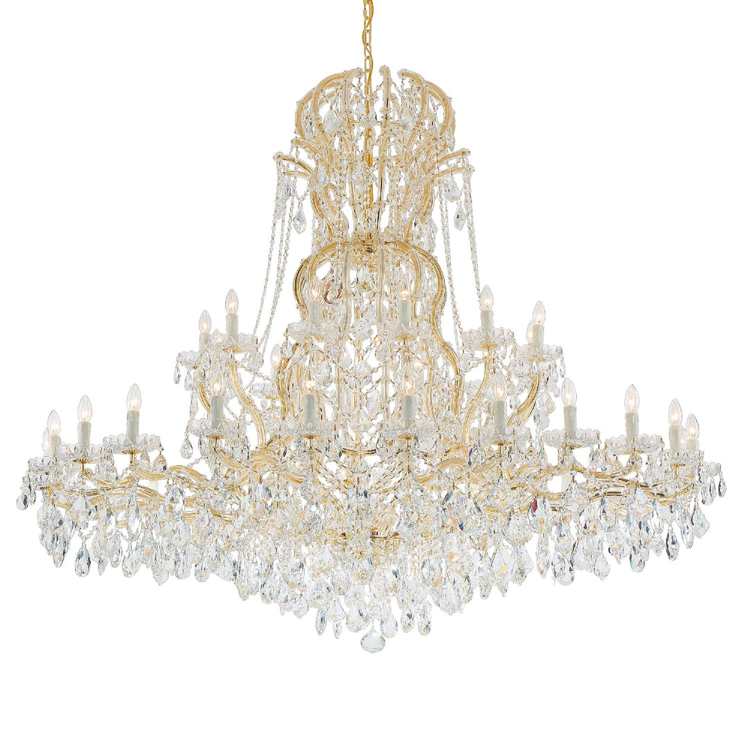 Maria Theresa 37 Light Chandelier in Gold - available from The Lighting Shoppe, trusted by Canadian homeowners