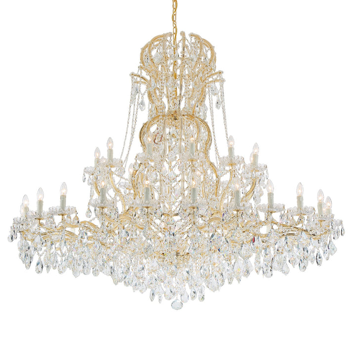 Maria Theresa 37 Light Chandelier in Gold - available from The Lighting Shoppe, trusted by Canadian homeowners