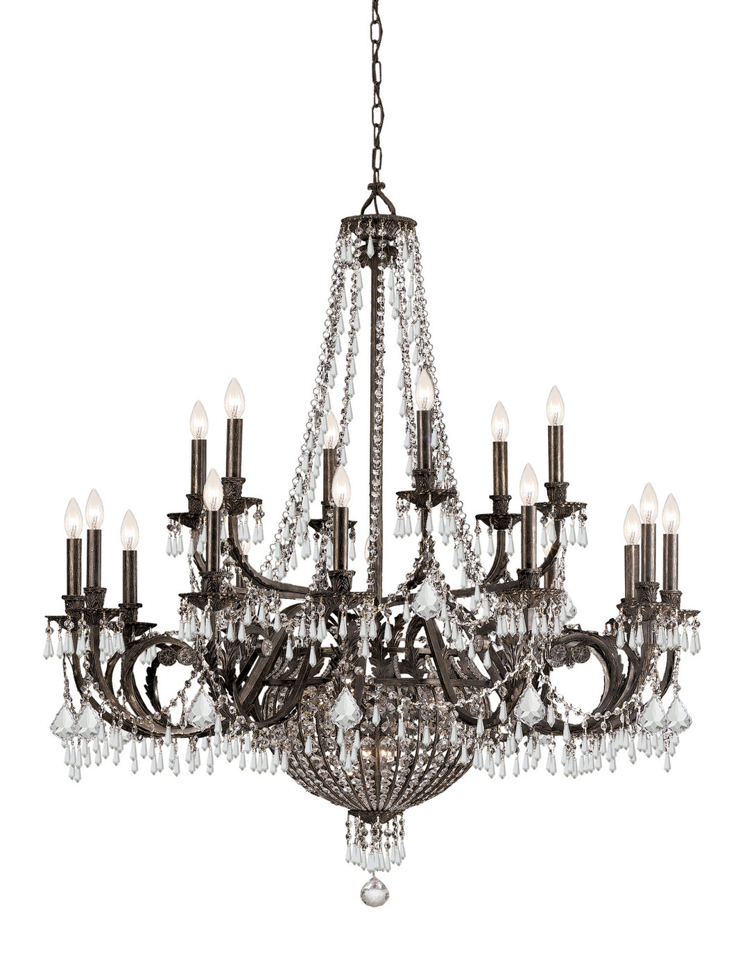 Vanderbilt 23 Light Chandelier in English Bronze - available from The Lighting Shoppe, trusted by Canadian homeowners