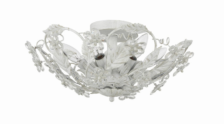 Paris Market Six Light Semi Flush Mount in Antique White - available from The Lighting Shoppe, trusted by Canadian homeowners
