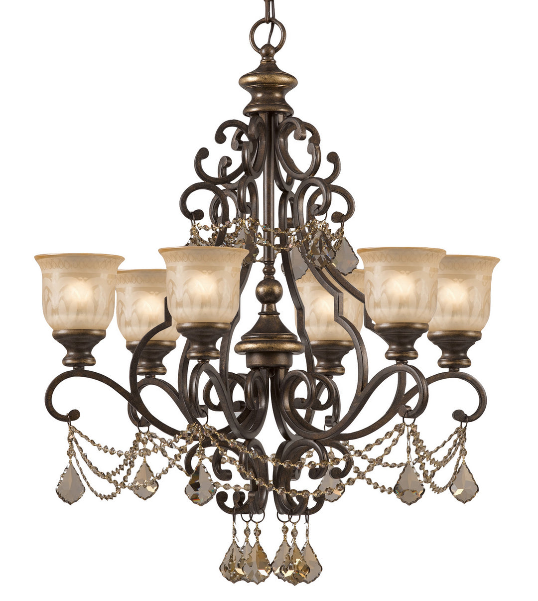 Norwalk Six Light Chandelier in Bronze Umber - available from The Lighting Shoppe, trusted by Canadian homeowners