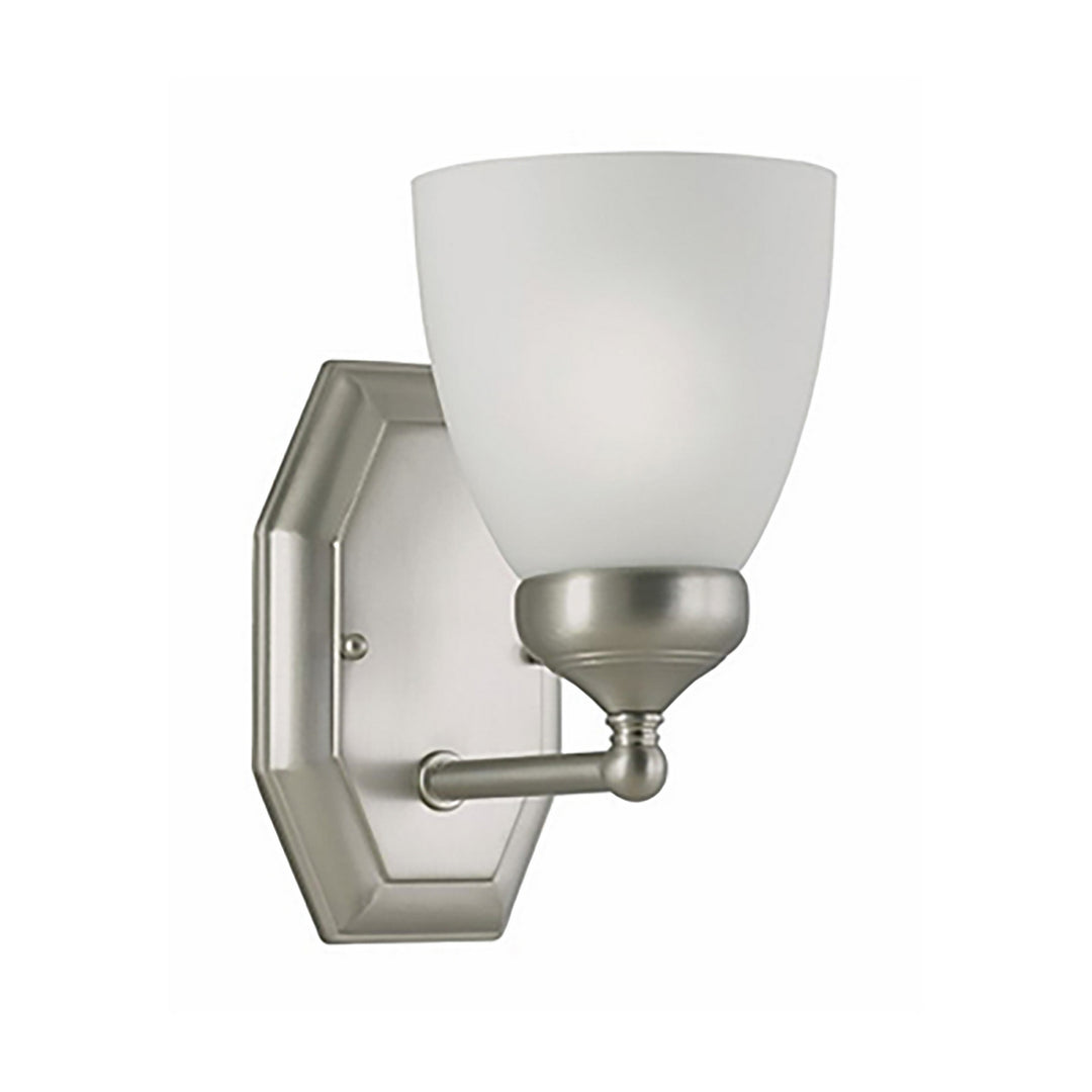 Ashlea One Light Wall Sconce in Brushed Nickel - available from The Lighting Shoppe, trusted by Canadian homeowners