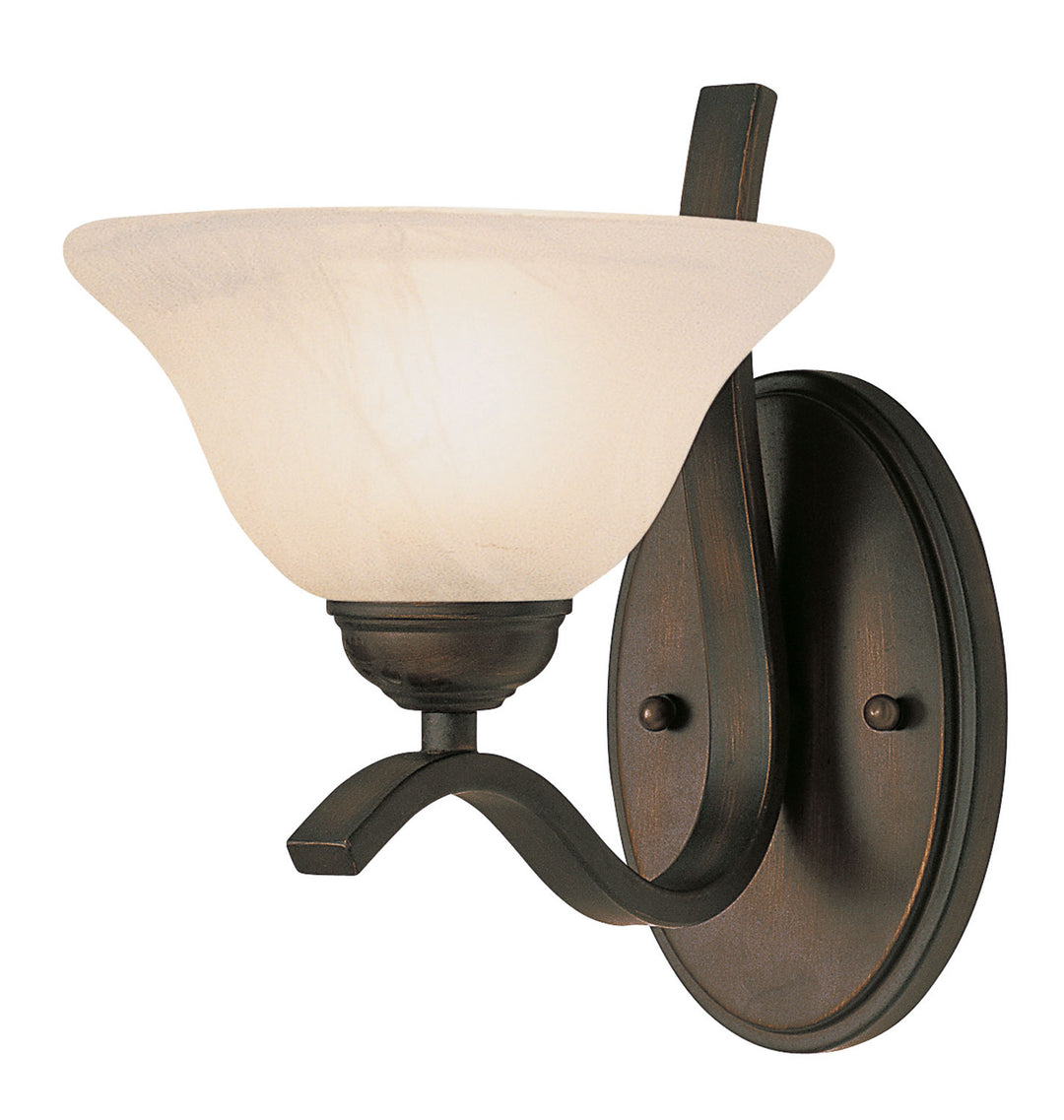 Hollyslope One Light Wall Sconce in Rubbed Oil Bronze - available from The Lighting Shoppe, trusted by Canadian homeowners