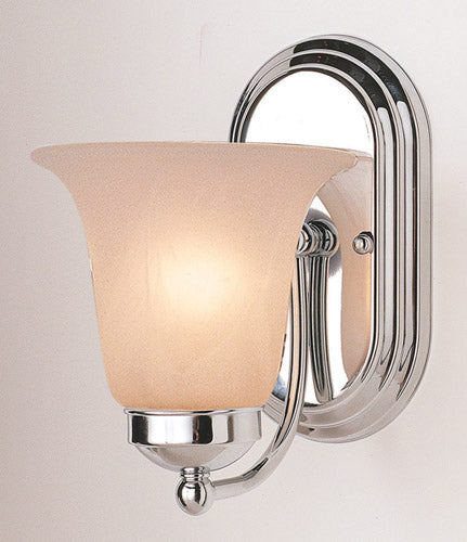 Rusty One Light Wall Sconce in Polished Chrome - available from The Lighting Shoppe, trusted by Canadian homeowners