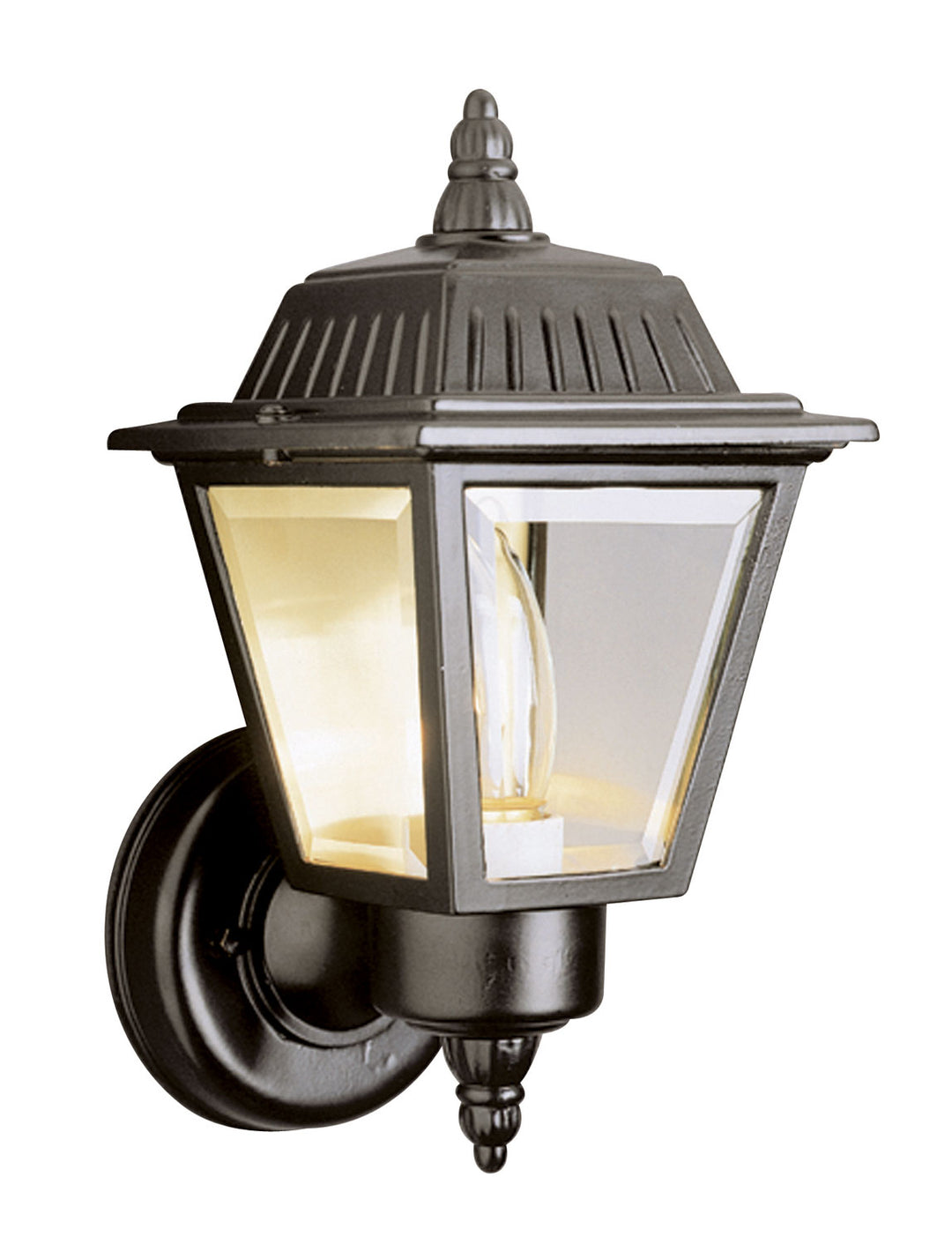Estate One Light Wall Lantern in Black - available from The Lighting Shoppe, trusted by Canadian homeowners
