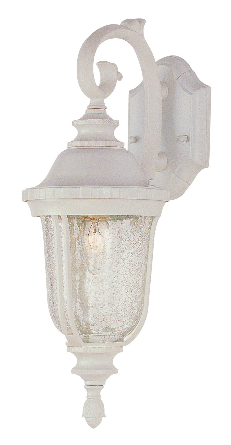 Chessie One Light Wall Lantern in White - available from The Lighting Shoppe, trusted by Canadian homeowners