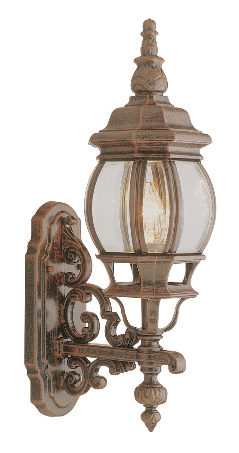 Francisco One Light Wall Lantern in Rust - available from The Lighting Shoppe, trusted by Canadian homeowners