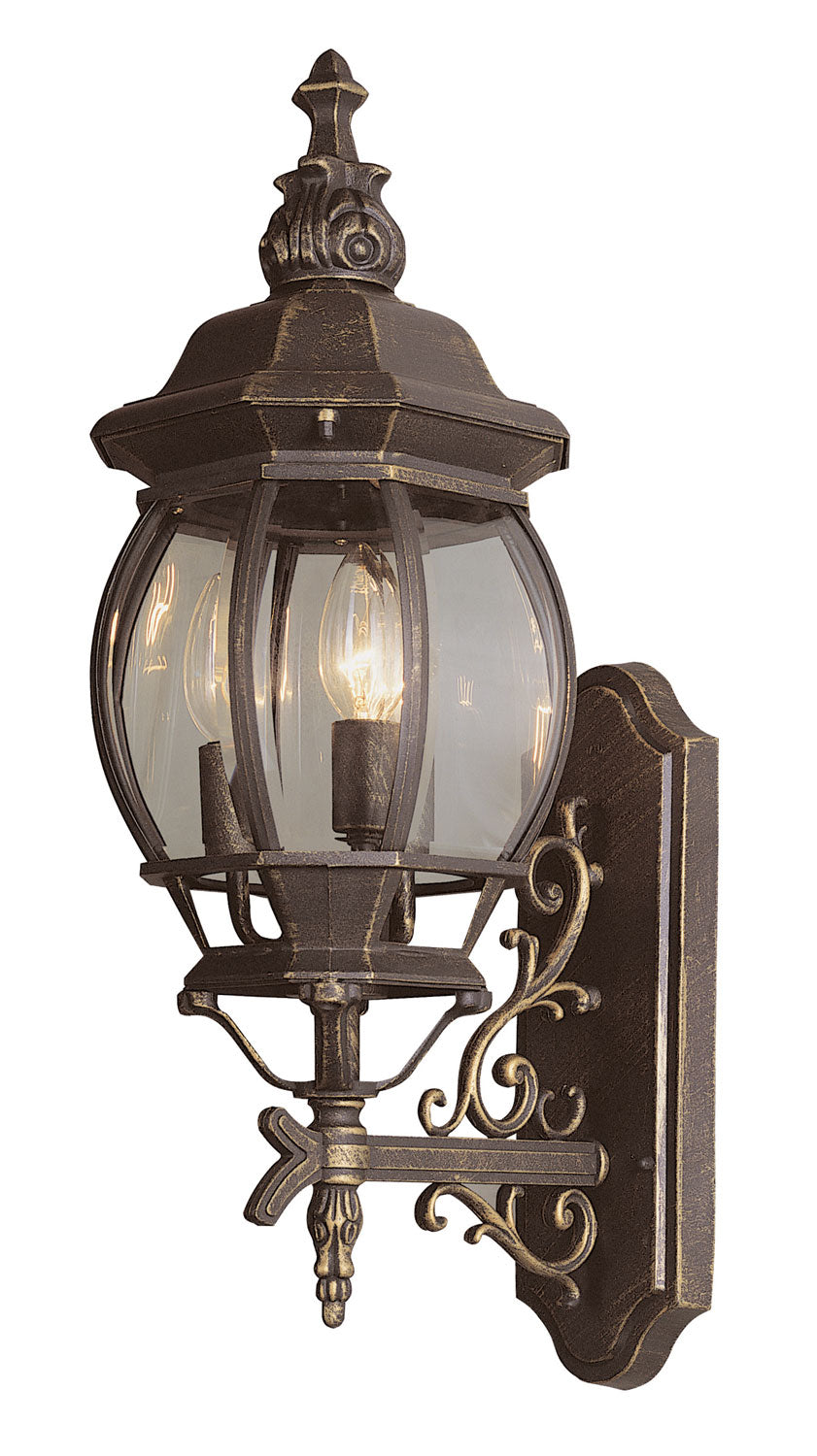 Francisco Three Light Wall Lantern in Black - available from The Lighting Shoppe, trusted by Canadian homeowners