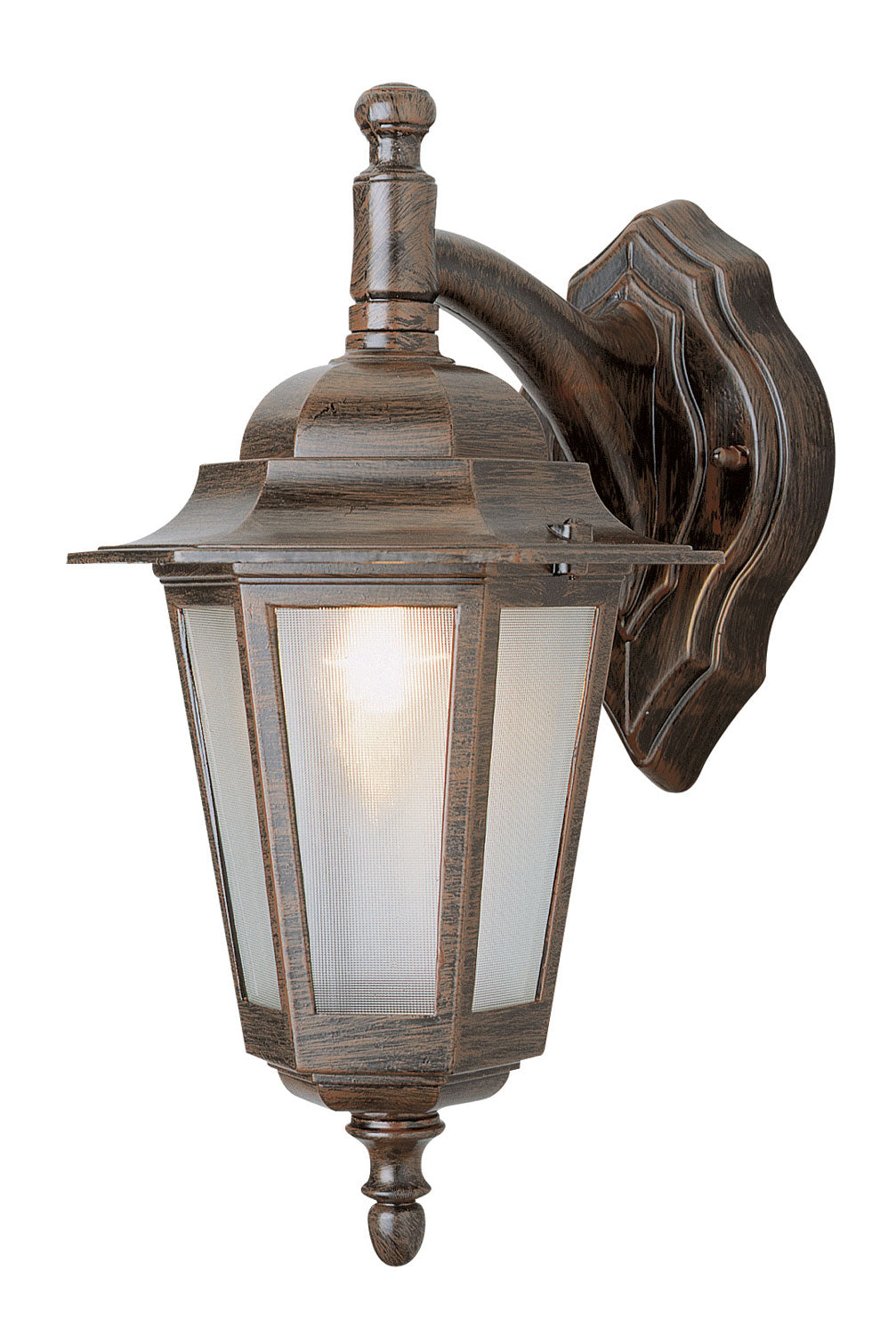 Alexander One Light Wall Lantern in Rust - available from The Lighting Shoppe, trusted by Canadian homeowners