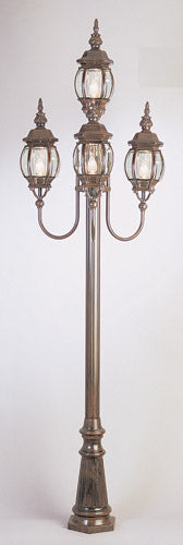 Parsons Four Light Pole Light in Rust - available from The Lighting Shoppe, trusted by Canadian homeowners