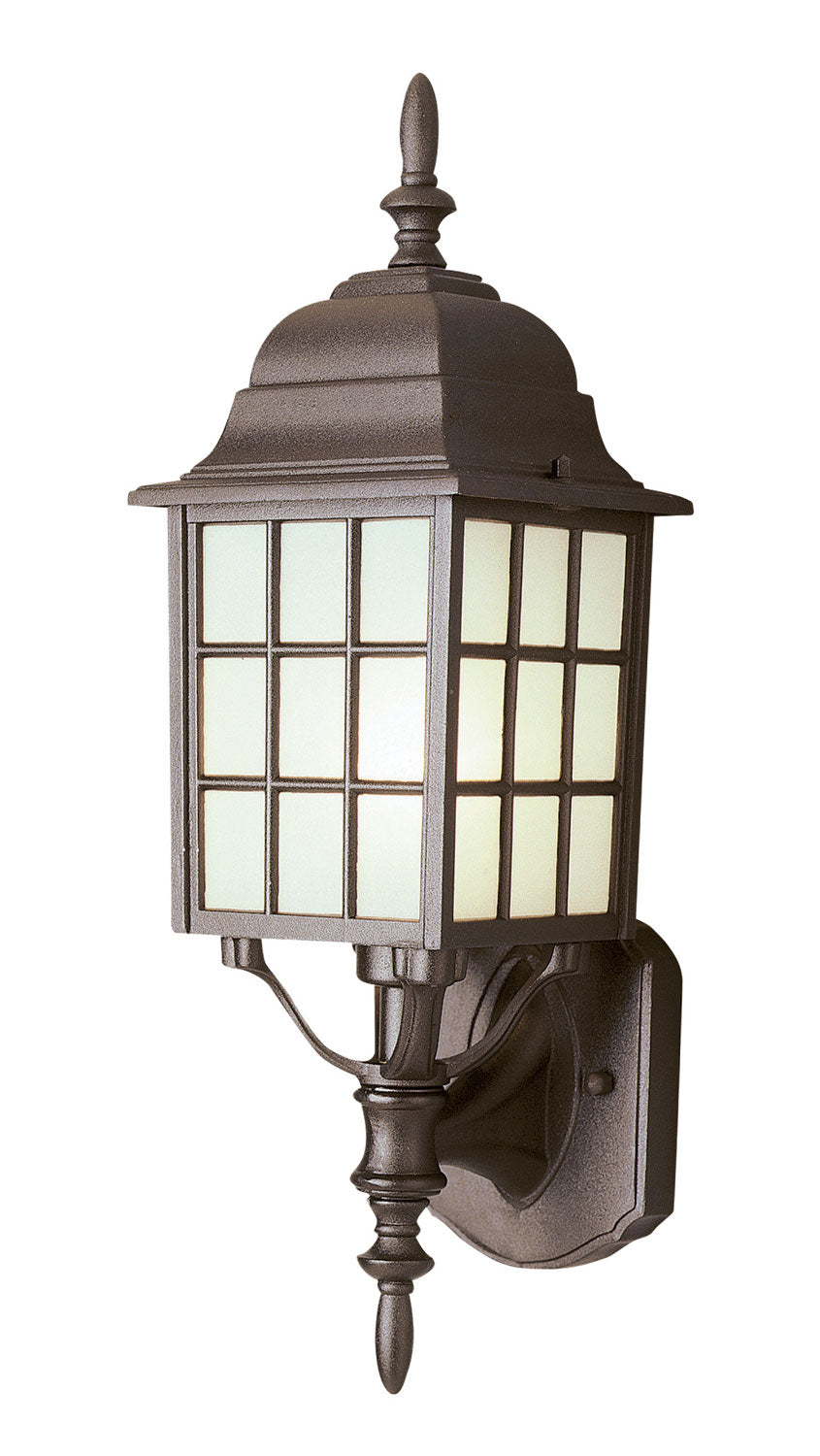 San Gabriel One Light Wall Lantern in Black - available from The Lighting Shoppe, trusted by Canadian homeowners
