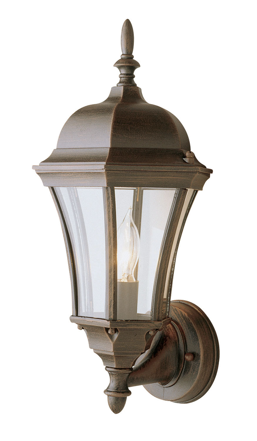 Burlington One Light Wall Lantern in Rust - available from The Lighting Shoppe, trusted by Canadian homeowners