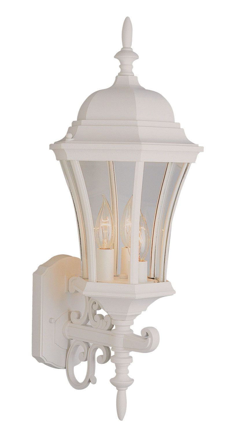 Burlington II Three Light Wall Lantern in White - available from The Lighting Shoppe, trusted by Canadian homeowners