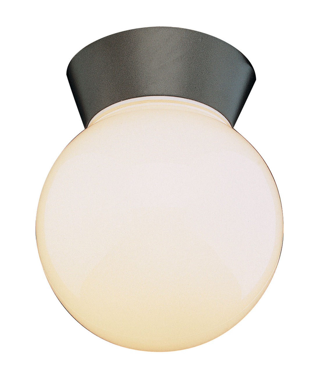 Pershing One Light Flushmount Lantern in Black - available from The Lighting Shoppe, trusted by Canadian homeowners