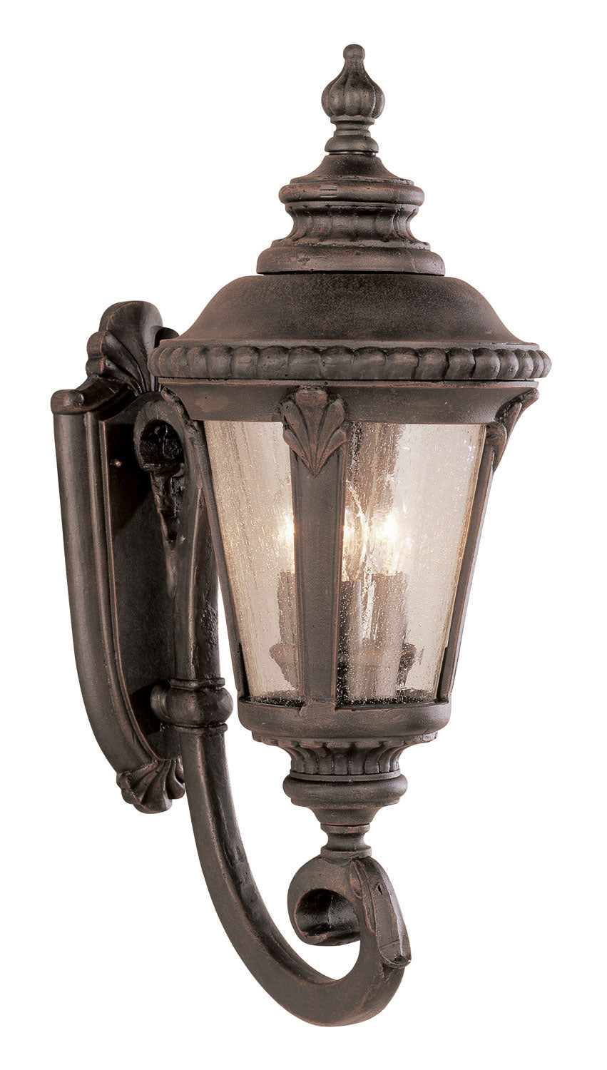 Commons Three Light Wall Lantern in Rust - available from The Lighting Shoppe, trusted by Canadian homeowners