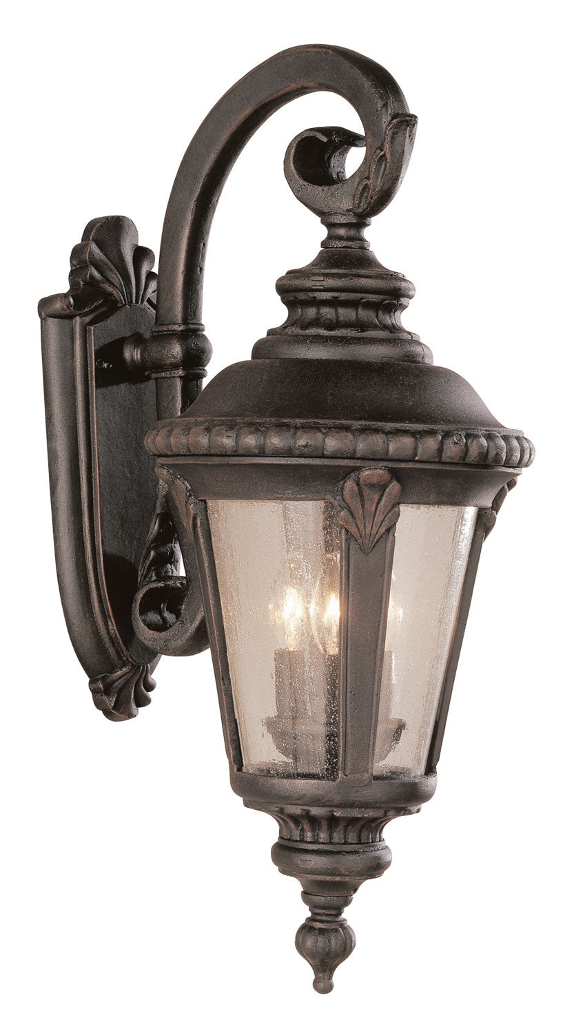 Commons Three Light Wall Lantern in Rust - available from The Lighting Shoppe, trusted by Canadian homeowners