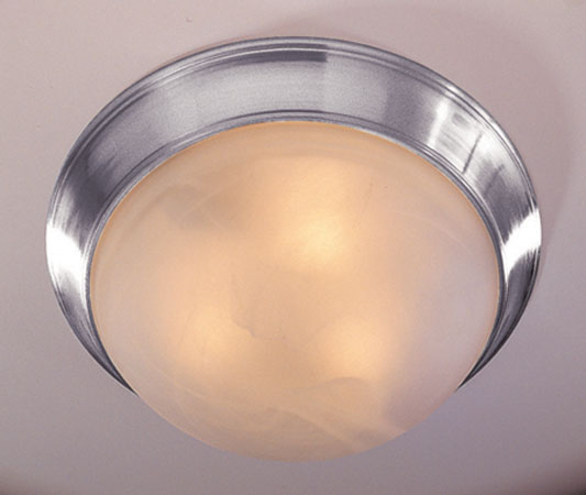 Athena Two Light Flushmount in Brushed Nickel - available from The Lighting Shoppe, trusted by Canadian homeowners