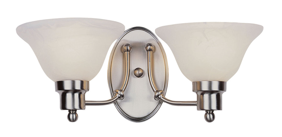 Perkins Two Light Wall Sconce in Brushed Nickel - available from The Lighting Shoppe, trusted by Canadian homeowners