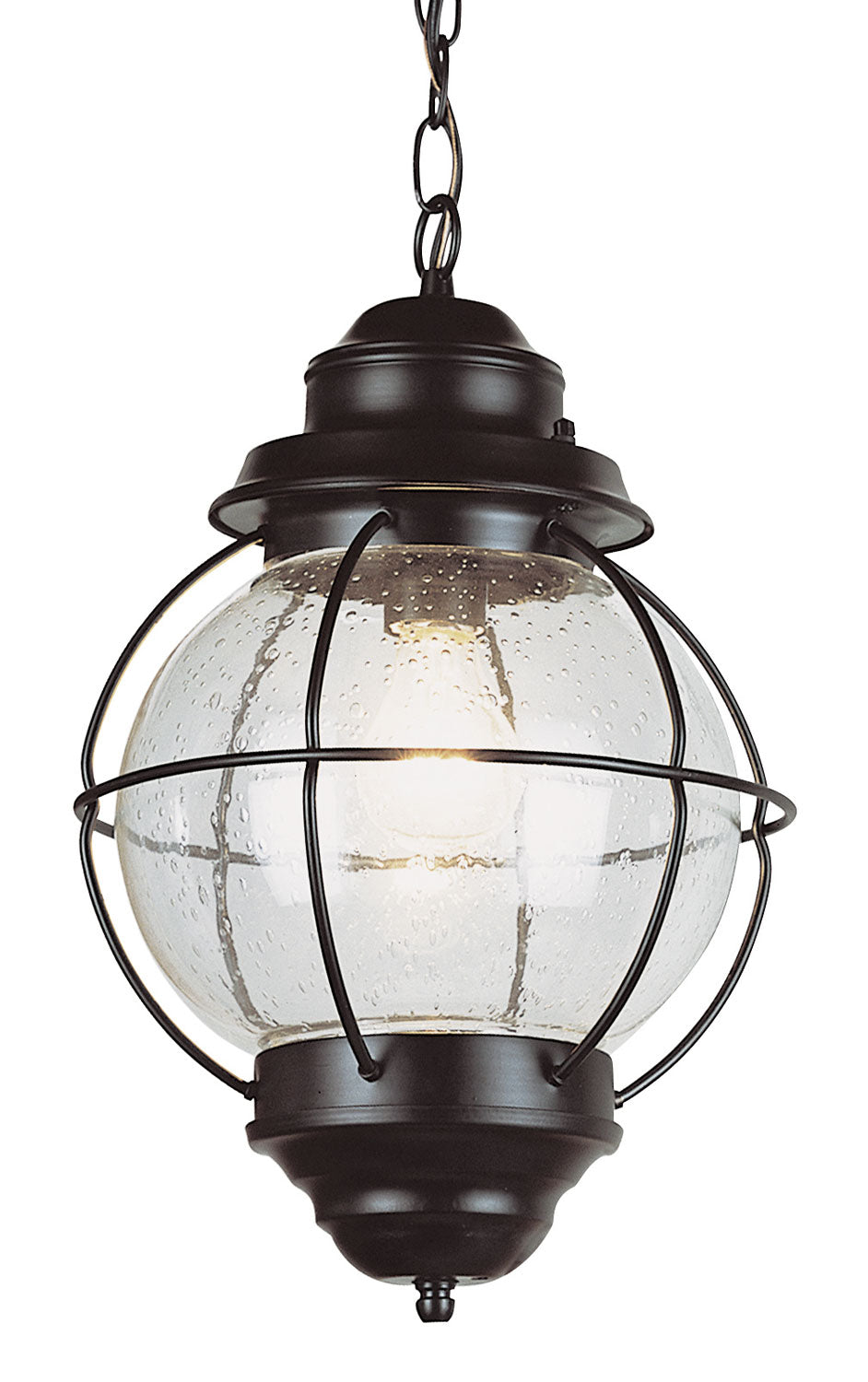 Catalina One Light Hanging Lantern in Black - available from The Lighting Shoppe, trusted by Canadian homeowners