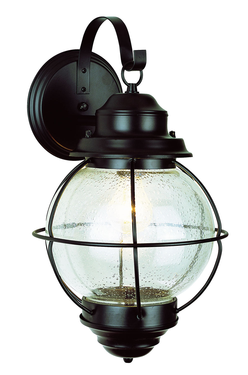Catalina One Light Wall Lantern in Black - available from The Lighting Shoppe, trusted by Canadian homeowners