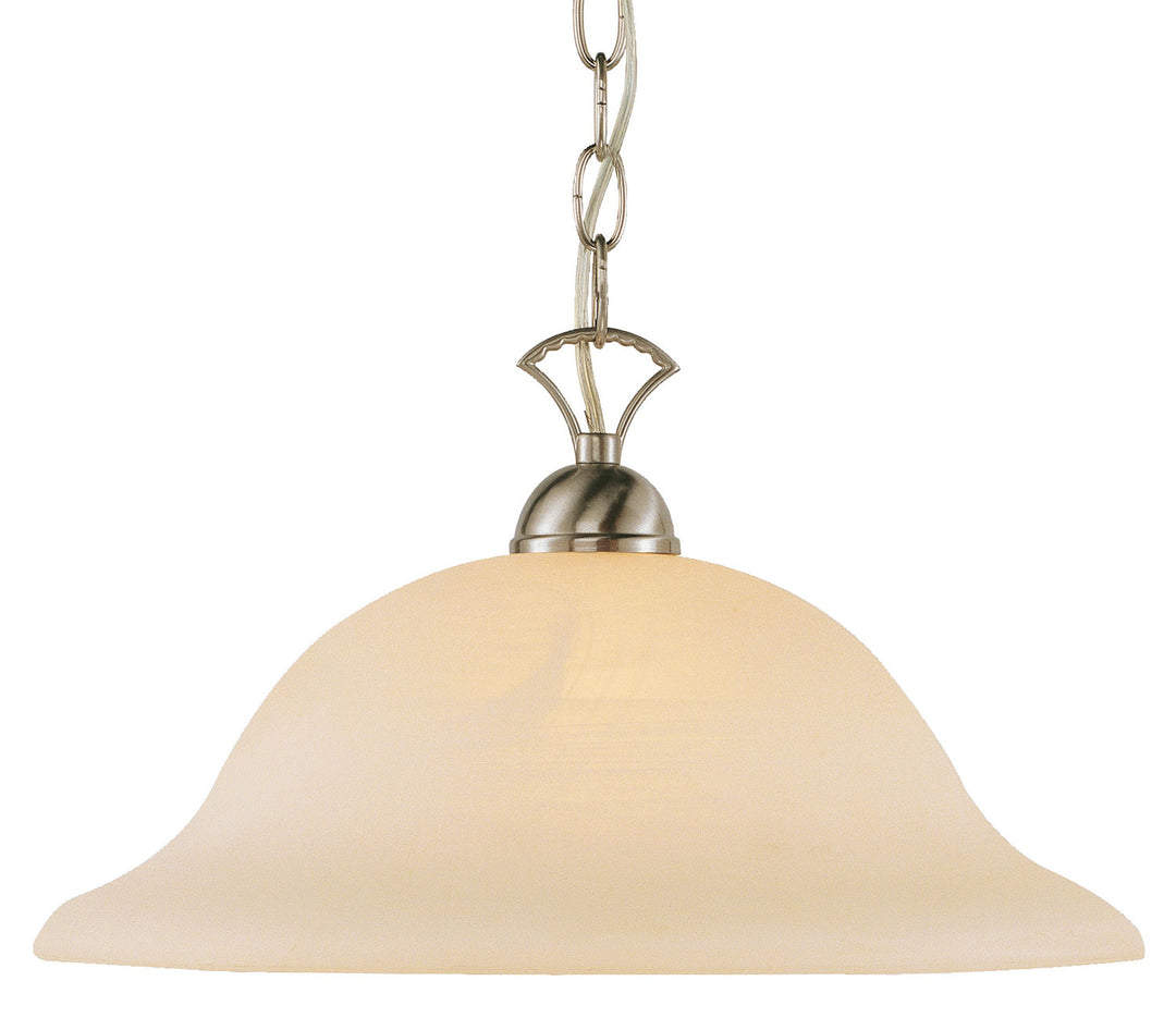 Aspen One Light Pendant in Brushed Nickel - available from The Lighting Shoppe, trusted by Canadian homeowners