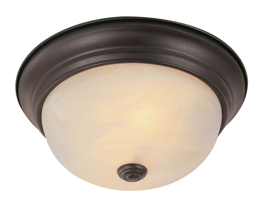 Browns Two Light Flushmount in Rubbed Oil Bronze - available from The Lighting Shoppe, trusted by Canadian homeowners